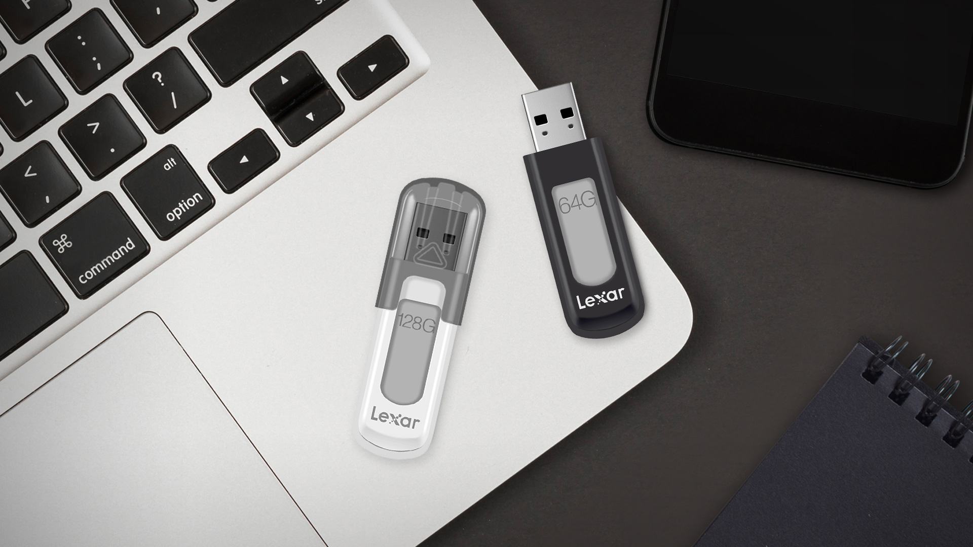 Lexar 128Go USB 3.2 JumpDrive V100 - Clé USB Lexar 
